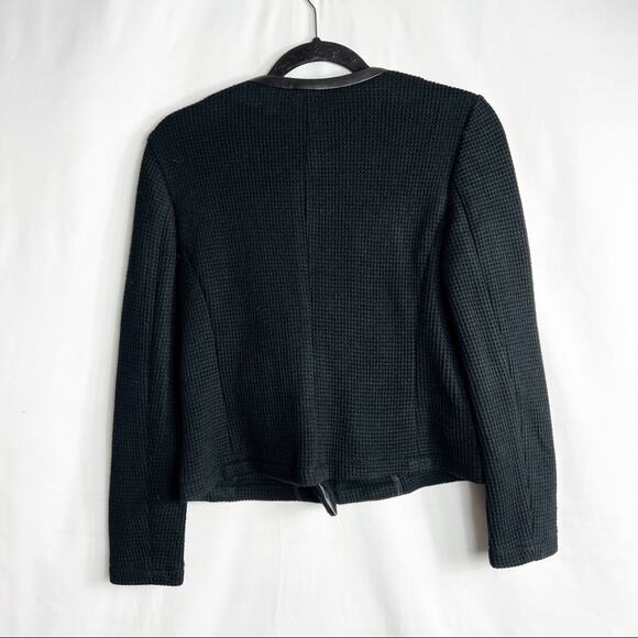 ANN TAYLOR Zippered Black Jacket NWT in Small Petite - Picture 6 of 6
